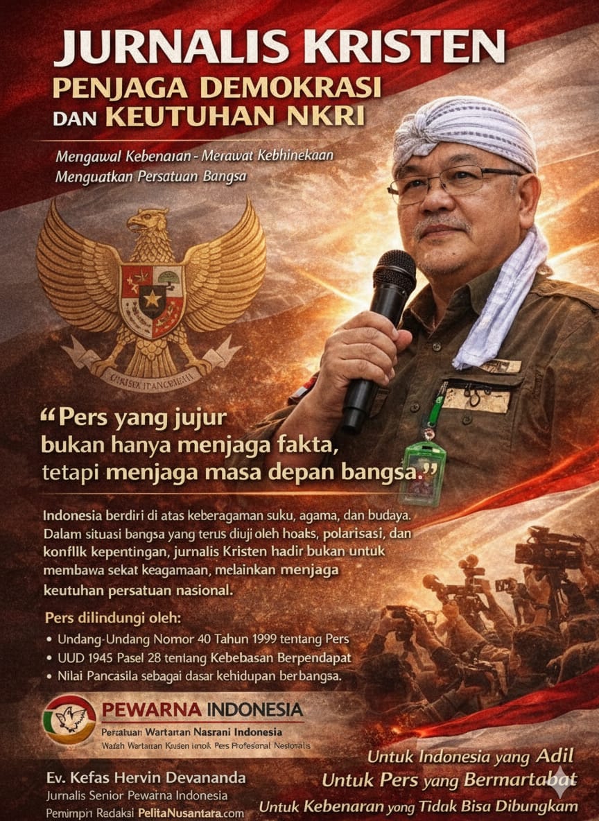 Jurnalis Kristen: Benteng Terakhir Suara Kaum Lemah di Tengah Industrialisasi Media Ketika Pers Dikuasai Pasar, Nurani Harus Tetap Berdaulat
