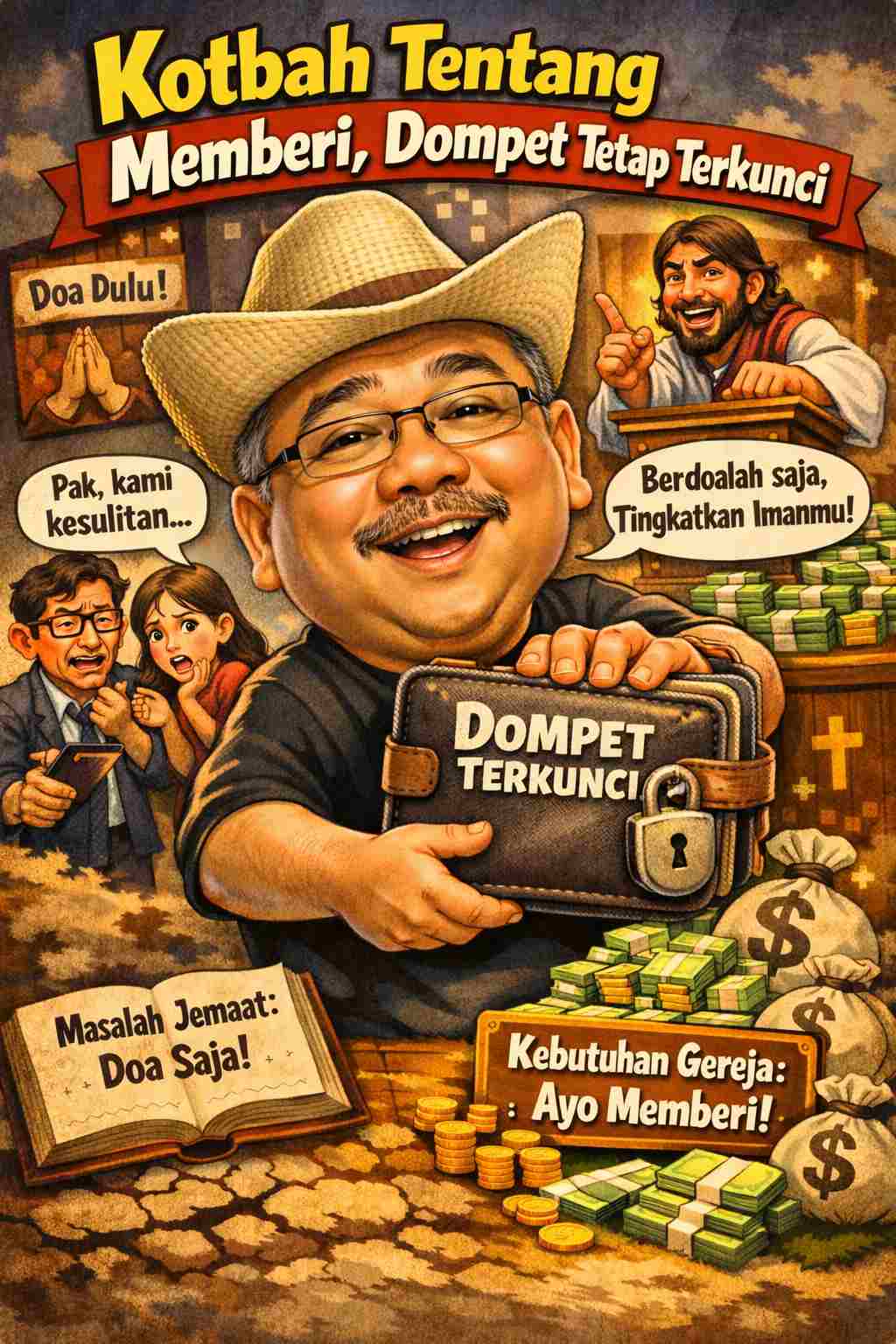 Kotbah Tentang Memberi, Dompet Tetap Terkunci