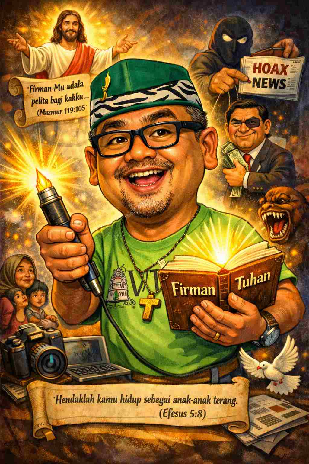 Ketika Pena Menjadi Pelita: Panggilan Rohani Seorang Jurnalis di Tengah Dunia yang Gelap oleh Informasi