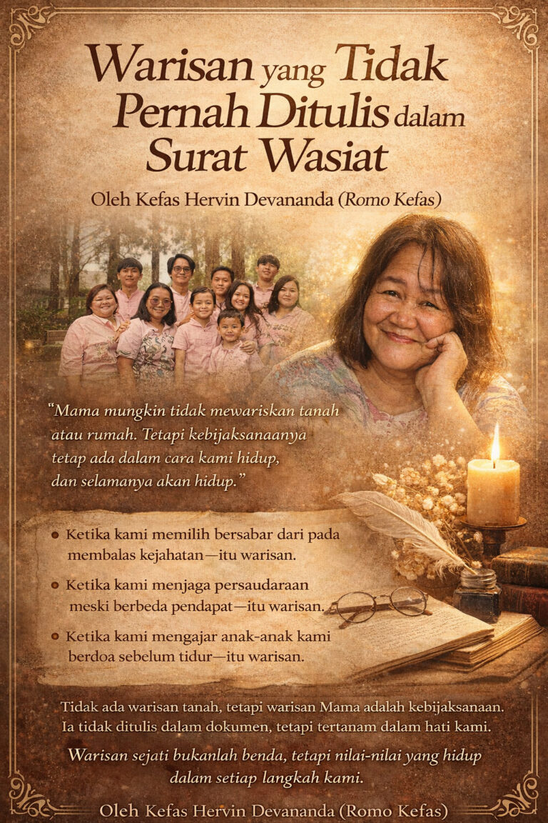 Warisan yang Tidak Pernah Ditulis dalam Surat Wasiat