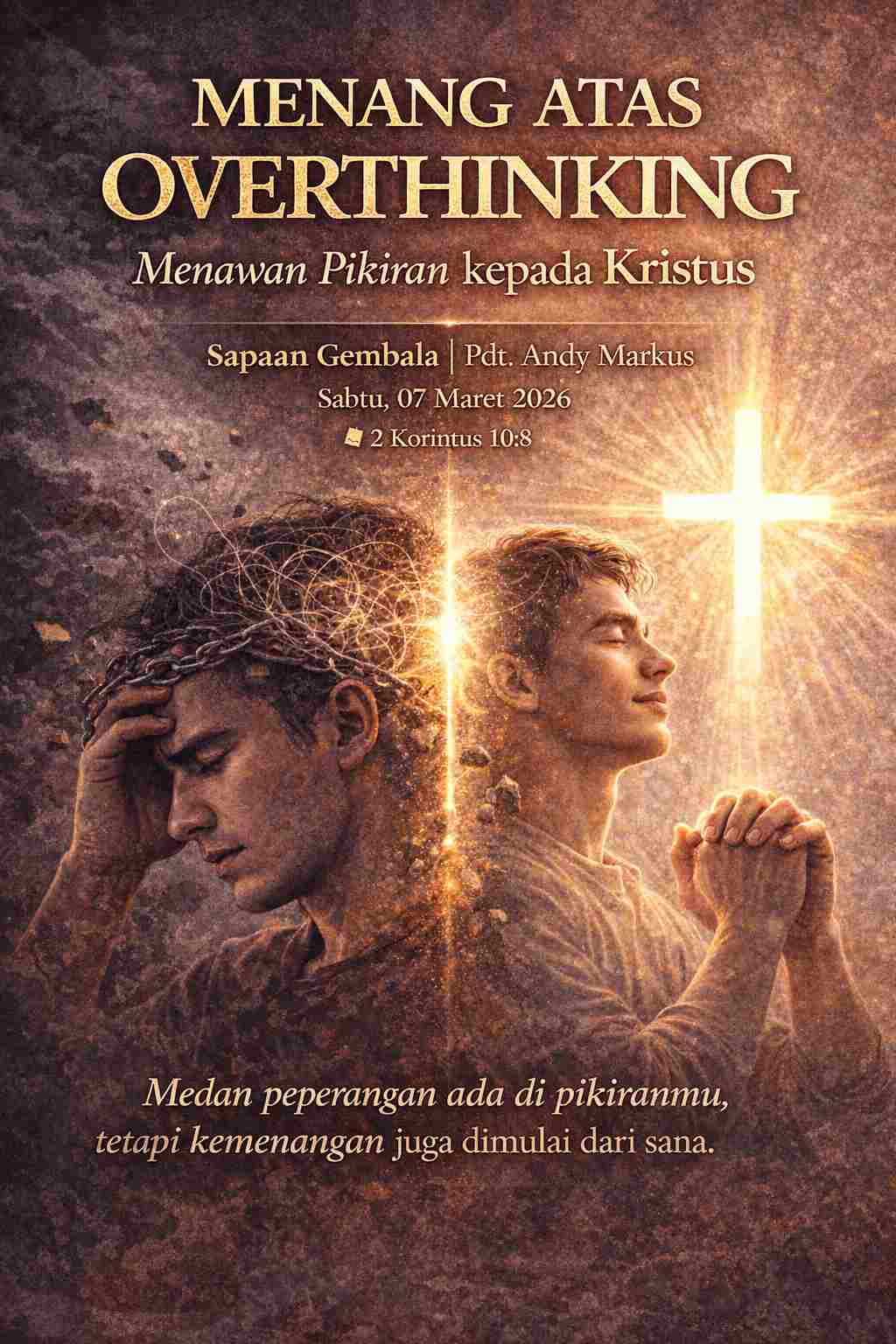 Menang atas Overthinking dengan Pikiran yang Ditawan kepada Kristus