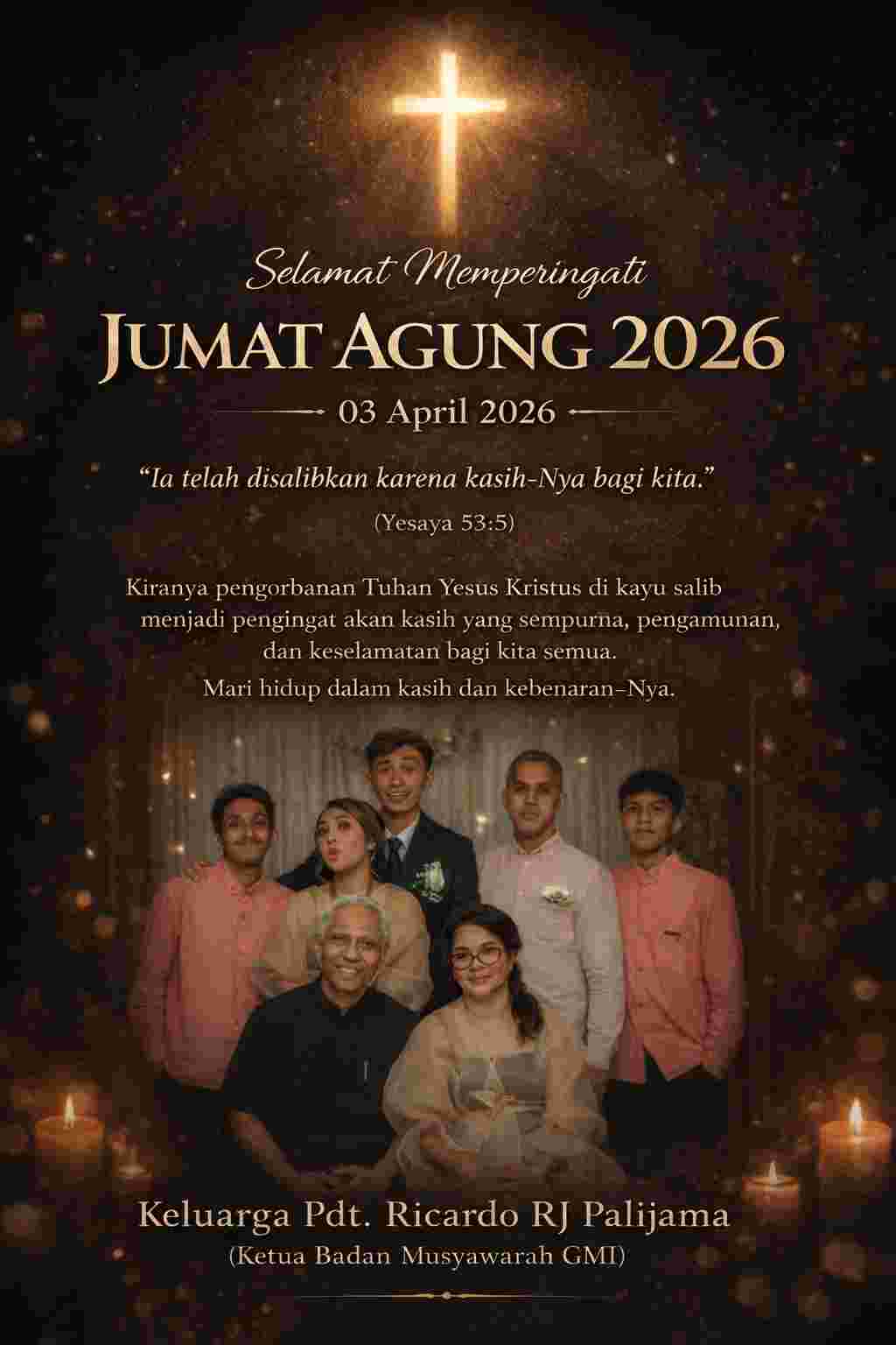Jumat Agung 2026, Pdt. Ricardo RJ Palijama Soroti Kedewasaan Iman: Bukan Sekadar Percaya, Tapi Bertumbuh