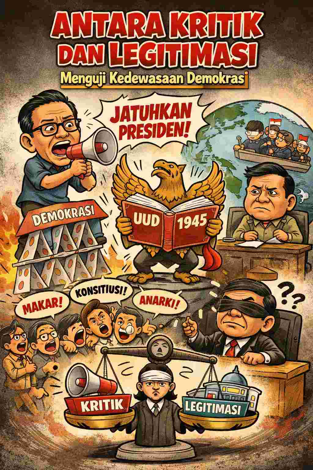 Antara Kritik dan Legitimasi: Menguji Kedewasaan Demokrasi dalam Polemik Pernyataan Saiful Mujani