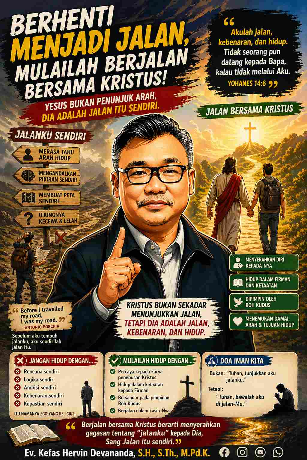 Bukan Sekadar Menunjuk Jalan—Kristus Adalah Jalan Itu Sendiri
