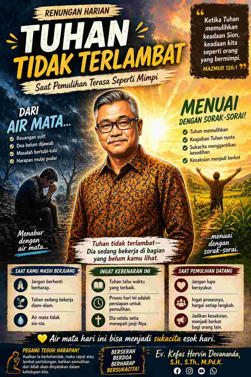 Tuhan Tidak Terlambat—Kita yang Terburu Menyimpulkan