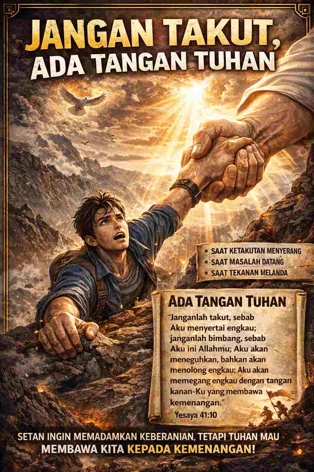 JANGAN TAKUT, ADA TANGAN TUHAN