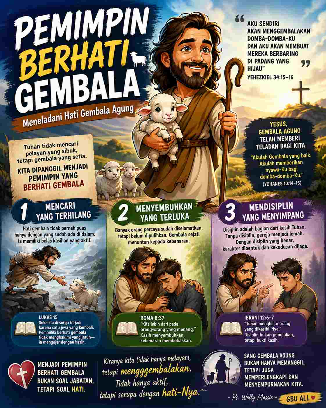 PEMIMPIN BERHATI GEMBALA